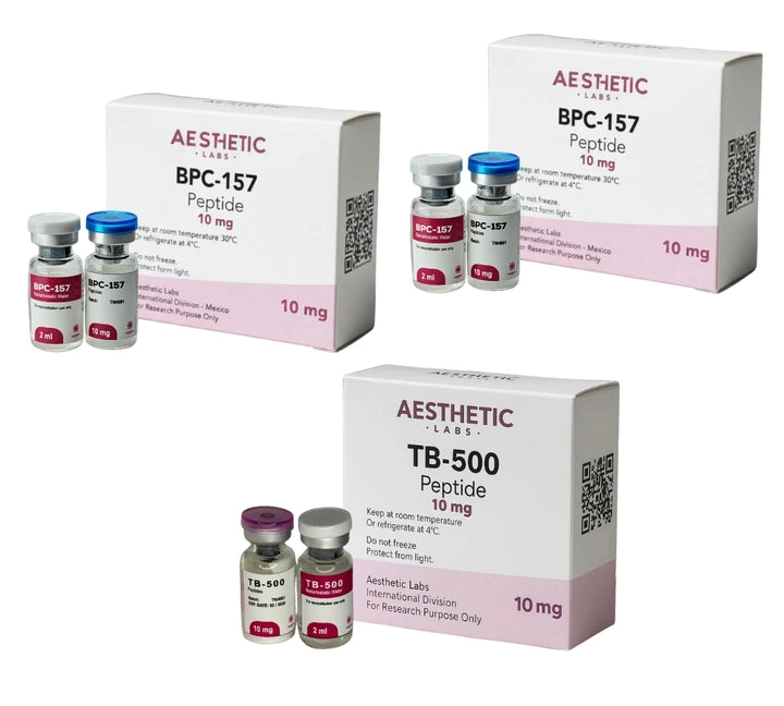 Protocolo Peptidico BPC-157 + TB-500 Aesthetic Labs – Recomposición y Movilidad Avanzada 99.9% Pureza